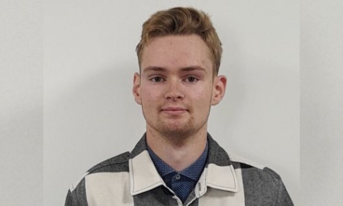 Owen, a secondary trainee is pictured